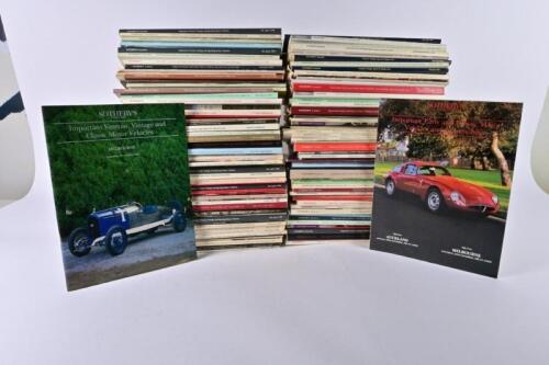 CHRISTIES: A large collection of Sothebys automotive auction catalogues