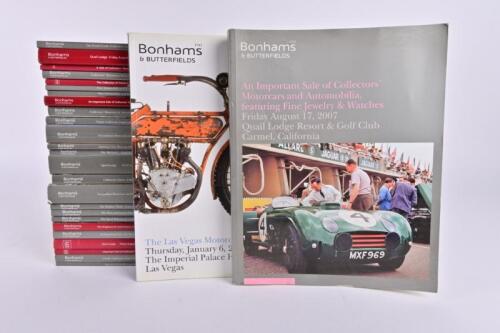 BONHAMS & BUTTERFIELDS: A collection of Bonhams and Butterfields auction catalogues