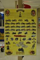 VINCENT: Two Vincent related items including a poster and tin sign