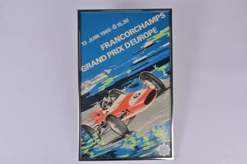 SPA-FRANCORCHAMPS: An original 13 June 1965 'FRANCORCHAMPS GRAND PRIX D'EUROPE' colour poster