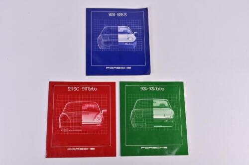 PORSCHE: Three 1980'S Porsche colour sales brochures. '924-924 Turbo', '928-928 S', '911 SC-911 Turbo' models