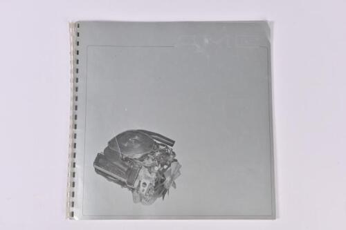 AMG: An original AMG sales brochure. Circa 1980's