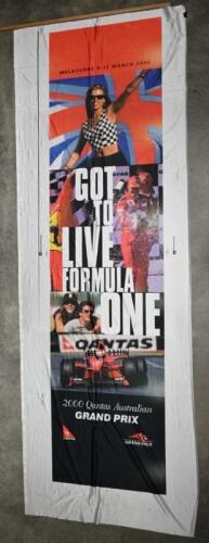 AGP: A large fabric banner from the 2000 Melbourne Grand Prix at Albert Park, 277.5cm high