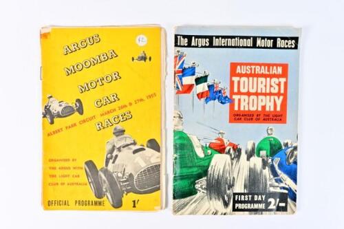 ALBERT PARK: Two official racing programmes for races at Albert Park