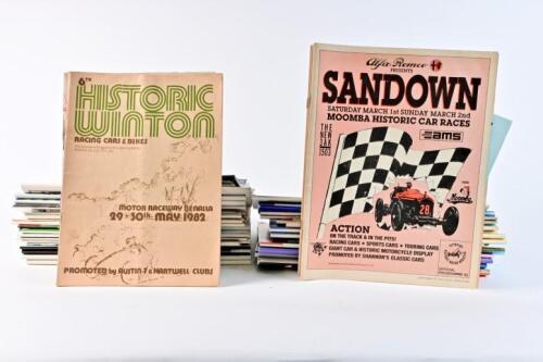 RACING PROGRAMMES: A large collection of historic car racing programmes