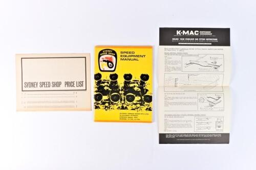 SYDNEY SPEED SHOP: 'SPEED EQUIPMENT MANUAL' softcover book/catalogue