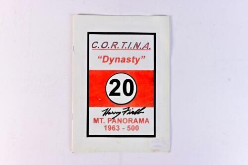 FIRTH: A 'C.O.R.T.I.N.A "Dynasty" Number 20 Mt.Panorama 1963 - 500' information booklet, signed by Harry Firth.
