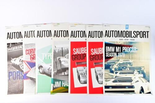 AUTOMOBIL SPORT: Eight advertising posters for the magazine 'AUTOMOBIL SPORT'