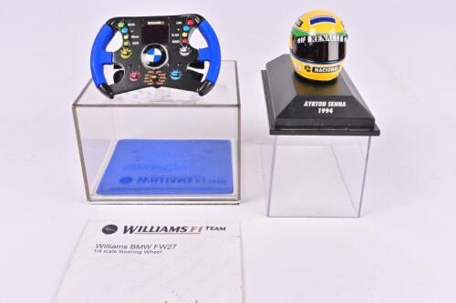 FORMULA 1: Two scale commemorative items featuring Senna and Williams BMW FW27