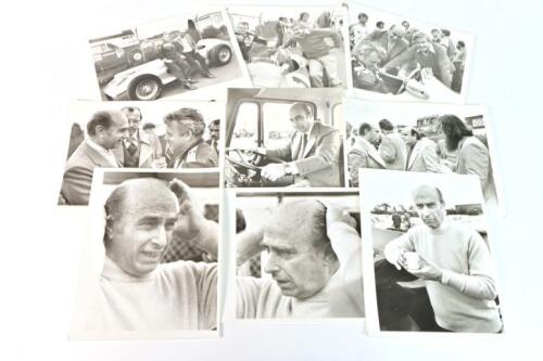 FANGIO/JANE: A folder displaying superb original Juan Manuel Fangio and Bob Jane photographs