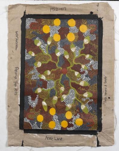 ANNIE LANE, Bush Banana & Tomato , synthetic polymer on linen, 40 x 60cm (unstretched)