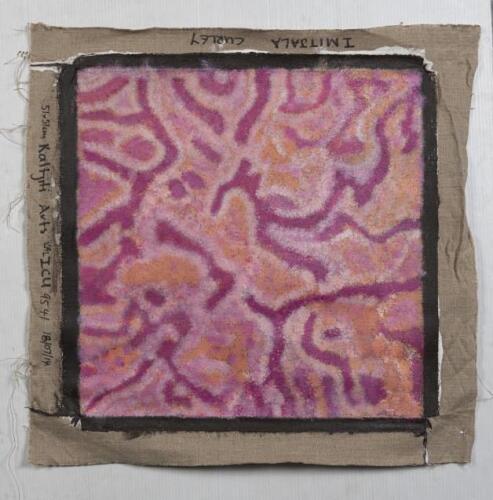 IMITJALA CURLEY, Untitled 2014, synthetic polymer on linen, 50 x 50