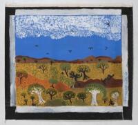 ARTIST UNKNOWN (NORA CAMPBELL?), Untitled, synthetic polymer on canvas (unstretched), 50 x 58cm (image size)