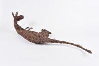 JOHNNY YOUNG PERRURLE, Laying Kangaroo, copper wire sculpture, 22cm high, 80cm wide, 39cm deep - 4