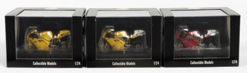 DUCATI: THREE NOS 1:24 scale 2Wheels Ducati 996 SPS/ 996 SP/ 916 SP