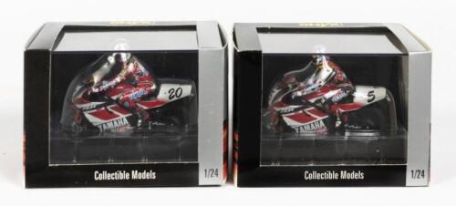 YAMAHA: TWO NOS 1:24 scale Onyx Yamaha YZR 1997 "Team Rainey" '#5 N.Abe/#20 S.Gibernau'