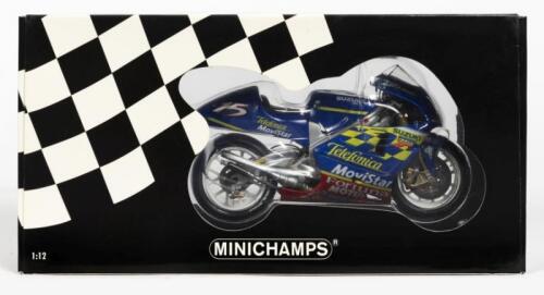 SUZUKI: A NOS 1:12 scale Minichamps Suzuki RGV-Gamma "Telefonica Movistar" '#15 Sete Gibernau - 500cc GP 2001'