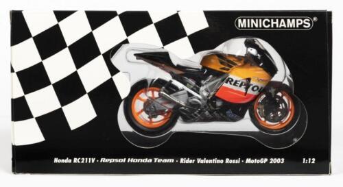 HONDA: A NOS 1:12 scale Minichamps Honda RC211V "Repsol Team" '#46 Valentino Rossi - Moto GP 2003