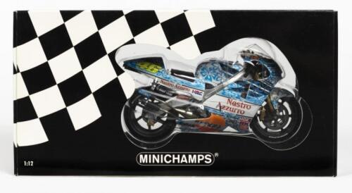 HONDA: A NOS 1:12 scale Minichamps Honda NSR500 "Team Nastro Azzuro" '#46 Valentino Rossi - GP Mugello 2001'