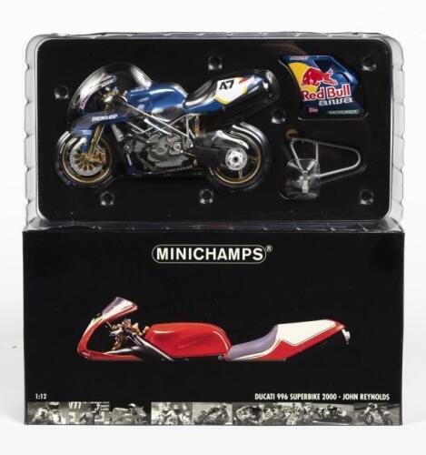 DUCATI: A NOS 1:12 scale Minichamps Ducati 996 '#47 J.Reynolds - Superbike 2000'