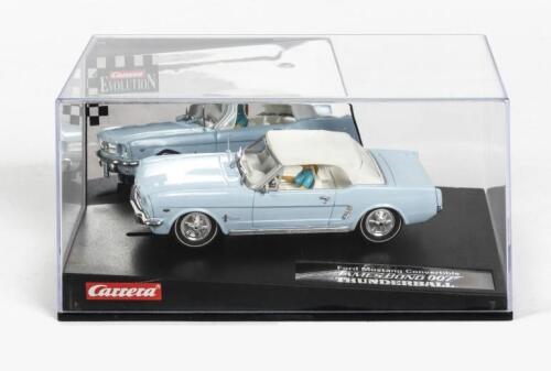 FORD: A NOS 1:32 scale Carrera 'Evolution' FORD Mustang convertible slot car James Bond 007 "Thunderball" Edition