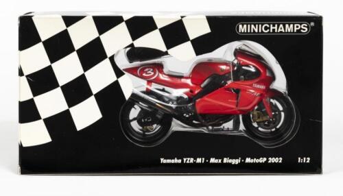 YAMAHA: A NOS 1:12 scale Minichamps Yamaha YZR-M1 #3 Max Biaggi - Moto GP 2002