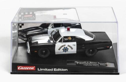 PLYMOUTH: A NOS 1:32 scale Carrera 'Evolution" Plymouth Road Runner Highway Patrol slot car 'Limited Edition'