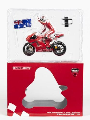 DUCATI: A NOS 1:12 scale Minichamps Ducati Desmosedici GP7 "Ducati Team" #27 C. Stoner - GP Australia Moto GP 2007