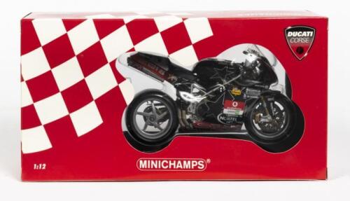 DUCATI: A NOS 1:12 scale Minichamps 'Ducati Corse' Ducati 998RS #55 Regis laconi - WSB 2003