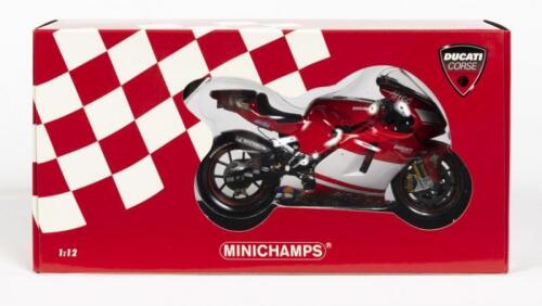 DUCATI: A NOS 1:12 scale Minichamps 'Ducati Corse' Ducati Desmosedici #12 Troy Bayliss - Moto GP 2004