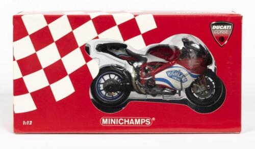 DUCATI: A NOS 1:12 scale Minichamps 'Ducati Corse' Ducati 999RS #91 Leon Haslam - WSB 2004
