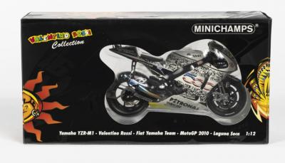 YAMAHA: A NOS 1:12 scale Minichamps 'Valentino Rossi Collection' Yamaha YZR-M1 "Fiat Yamaha Team" #46 V.Rossi - Laguna Seca Moto GP 2010 Limited Edition