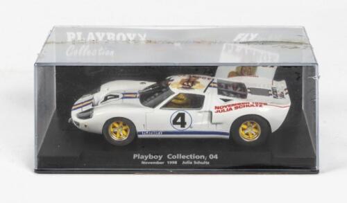 FORD: A NOS 1:32 scale FLY Ford GT40 'Playboy Collection 04 November 1998 Julia Schultz' slot car