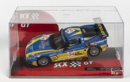 CHEVROLET: A NOS 1:32 scale SCX GT Chevrolet Corvette C6R #34 slot car