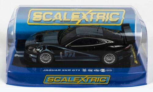 JAGUAR: A NOS 1:32 scale ScaleXtric Jaguar XKR GT3 #77 slot car