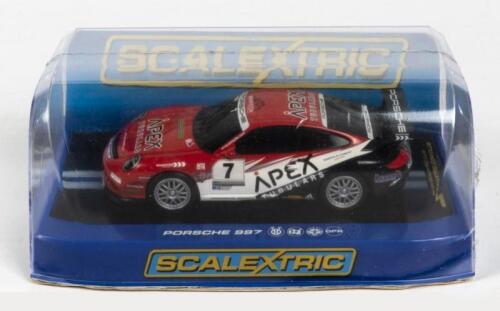 PORSCHE: A NOS 1:32 scale ScaleXtric Porsche 997 'Geddie #7' slot car