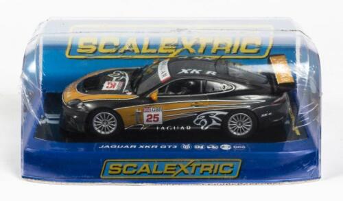 JAGUAR: A NOS 1:32 scale ScaleXtric Jaguar XKR GT3 'GBR #25' slot car