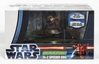 STAR WARS: A NOS 1:32 scale ScaleXtric Star Wars 74-Z speeder bike 'Paploo The Ewok' slot bike