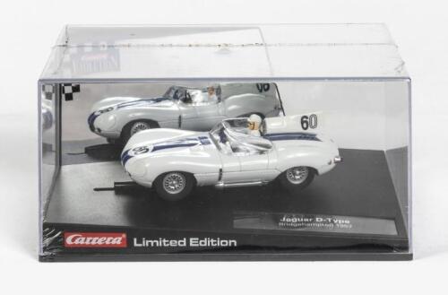 JAGUAR: A NOS 1:32 scale Carrera 'Evolution' Jaguar D-Type Bridgehampton 1957 'Limited Edition' slot car