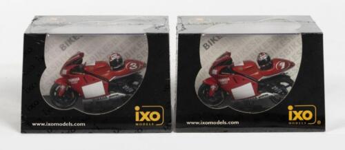 YAMAHA: TWO NOS 1:24 scale IXO Yamaha YZR500 "C.Checa #7/M.Biaggi #3"