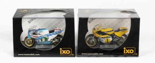 YAMAHA: TWO NOS 1:24 scale IXO Yamaha YZR500 "K.Roberts #1 - World Champion 1979 / TZ 250L "C.Sarron #2 World Champion 250cc 1984
