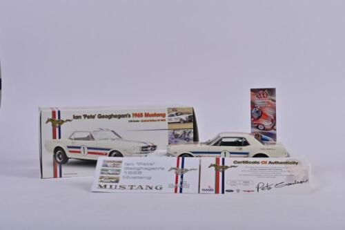 MUSTANG: A Limited Edition 1:18 scale Classic Carlectables Mustang 1965 #1 Ian 'Pete' Geoghegan's with CoA