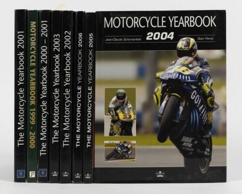 MOTORCYCLE YEARBOOKS: A series of &lsquo;The Motorcycle Yearbook&rsquo;, ranging in years from 1999-2000 to 2006. 2000 edition signed by Sete Gibernau, Warren Willing and 2000 500cc World Champion Kenny Roberts