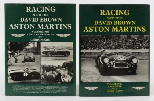 ASTON MARTIN: Two volumes of 'RACING WITH THE DAVID BROWN ASTON MARTINS'. Volume 1 & 2 first editions