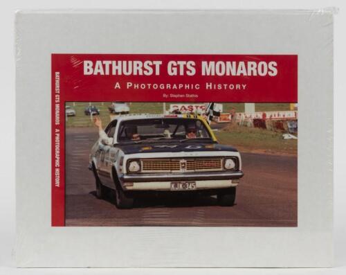 MONARO: A sealed edition of &lsquo;BATHURST GTS MONAROS &ndash; A PHOTOGRAPHIC HISTORY&rsquo; hardcover book by Stephen Stathis, in white presentation box