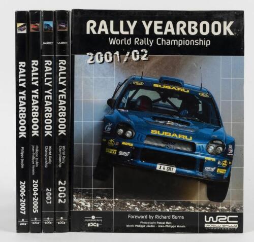 RALLY YEARBOOK: Five consecutive editions of &lsquo;RALLY YEARBOOK&rsquo; by World Rally Championship. Years 2001/02 &ndash; 2006-2007