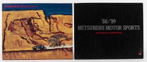 MITSUBISHI: &lsquo;MITSUBISHI MOTOR SPORTS '88/'89 & &lsquo;90/&rsquo;91&rsquo; hardcover books by Mitsubishi Motors Corporation