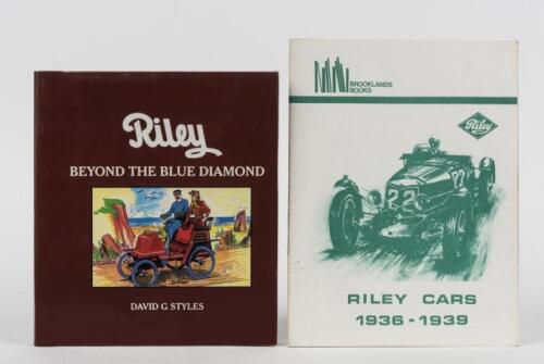 RILEY: Two Riley publications. 'RILEY - BEYOND THE BLUE DIAMOND' hardcover book by David G Styles