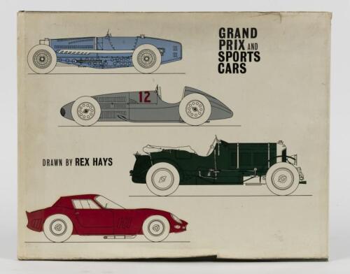 GRAND PRIX/SPORTS CARS: &lsquo;GRAND PRIX AND SPORTS CARS&rsquo; hardcover book. Drawn by Rex Hays