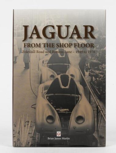 JAGUAR: 'JAGUAR FROM THE SHOP FLOOR' hardcover book by Brian James Martin